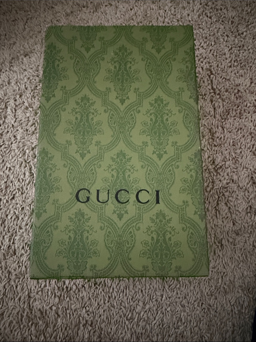 Gucci Green Patterned Logo Box